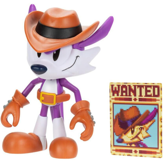 Sonic the Hedgehog Classic Figur 10cm Fang m/ 'wanted' plakat Sonic the Hedgehog Classic Figur 10cm Fang m/ 'wanted' plakat