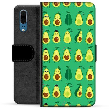 Huawei P20 Premium Lommebok-deksel Avokadomønster