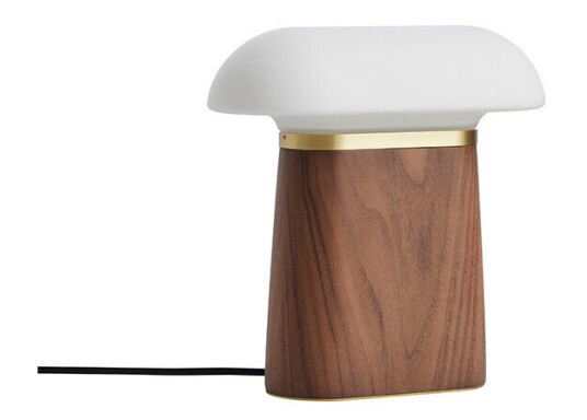 Woud - Nova Bordlampe Walnut/Opal Woud Woud - Nova Bordlampe Walnut/Opal Woud
