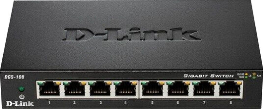 D-Link DGS 108 - switch - 8 portar (790069368240) D-Link DGS 108 - switch - 8 portar (790069368240)