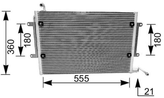 Kondensator MAHLE ORIGINAL AC 172 000S