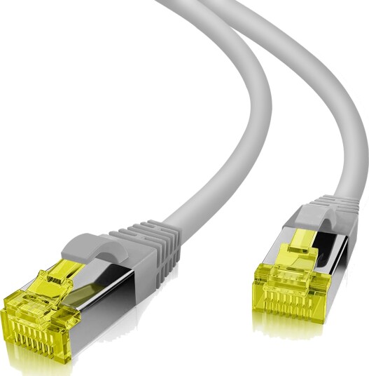 Helos 263747 10 M Cat6a S/Ftp S-Stp Rj-45 Rj-45 Grå