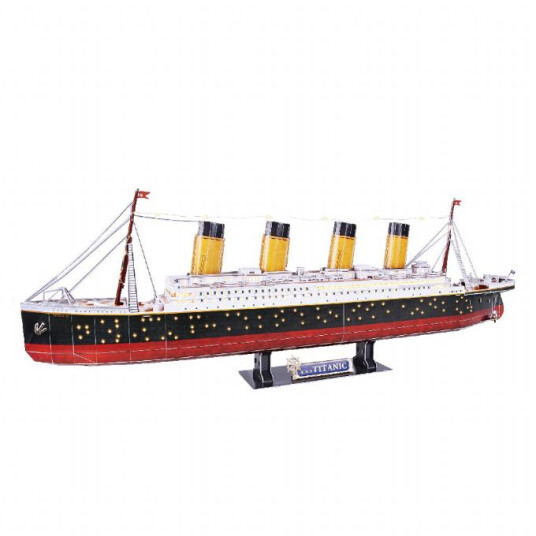 Diverse 3d Puzzle Titanic Med Led Puslespill 205218
