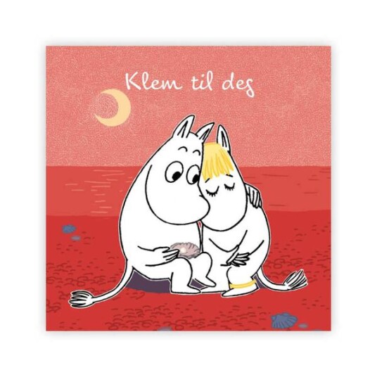 Mummi - Mummi kort dobbelt Klem til deg rød