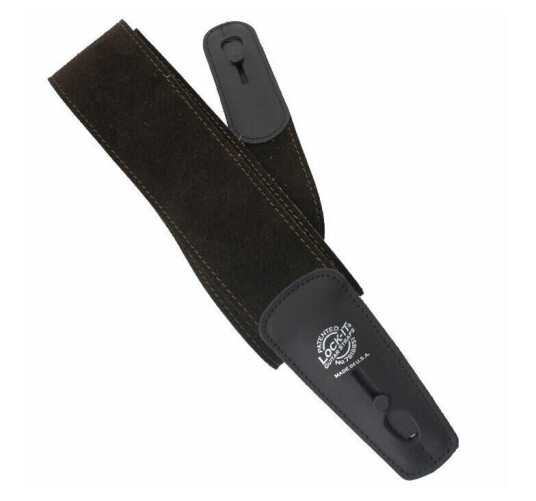 D'Andrea Lock-It Strap 2.75" Suede Chocolate