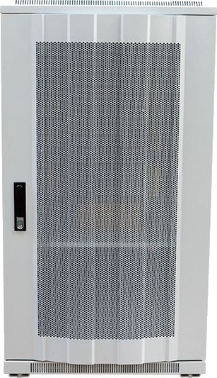 Allnet 113998 Frittstående Hylle 22U 500 Kg Nøkkellås Grå