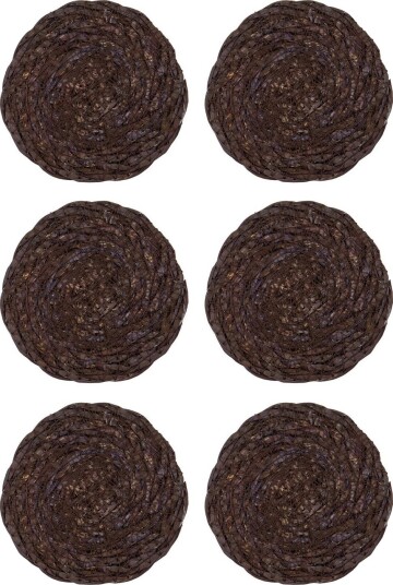 house doctor Placemat Hdcoaster Chocolate   CHOCOLATE   H:0.5 cm.XL:10 cm.STORAGE BA