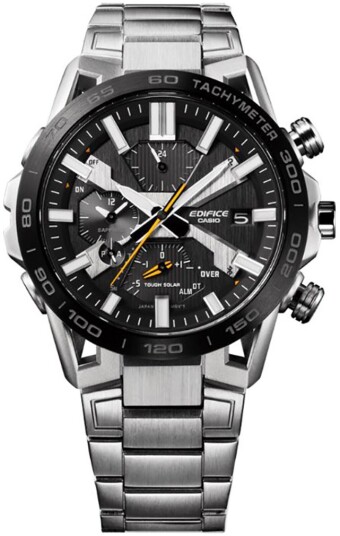 Casio Herreklokke EQB 2000DB 1AER Edifice Sort/Stål Ø47.8 mm