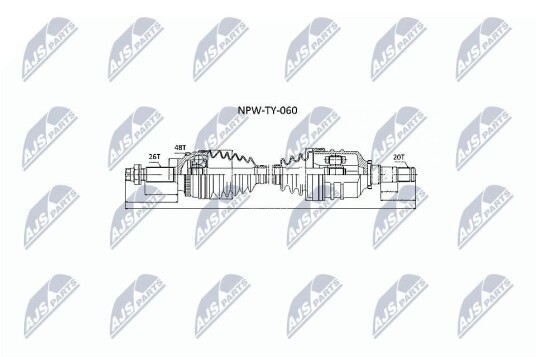Nty Drivaksel NTY NPW TY 060