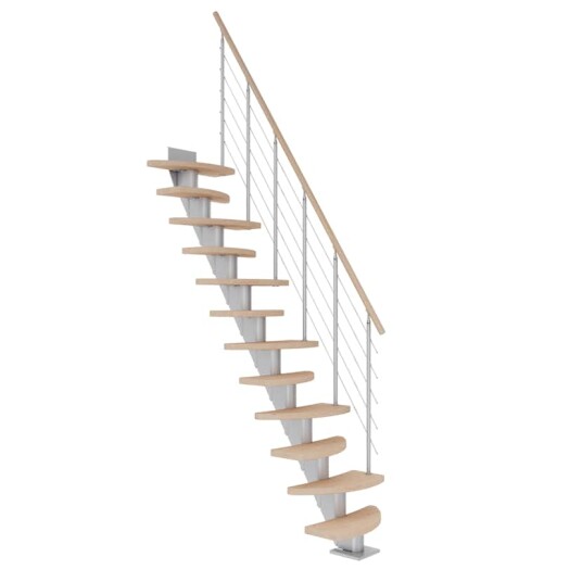 Plassbesparende Trapp Dolle Berlin Eik Hvitoljet Shape6