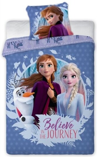 Licens Frozen Junior sengetøy 100x140 cm Frozen 2 Anna og Elsa junior sengetøysett 2 i 1 design 100% bomull Licens Frozen Junior sengetøy 100x140 cm Frozen 2 Anna og Elsa junior sengetøysett 2 i 1 design 100% bomull