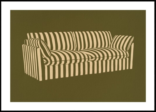 Striped Sofa Classic Plakat / 21x30