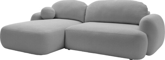 Efrem Sovesofa med Sjeselong 3 seter i Bouclé Lysegrå
