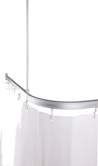 WatWin Robust Combi Draperiskinne Combi Sølv Baderom
