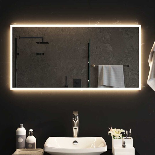 Baderomsspeil med LED 100x50 cm