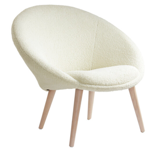 Jotex KYOTO lenestol - teddy Naturhvit 1525222-01-2 1576846-01-0