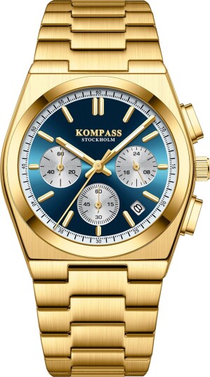 Kompass ChronoMaster Gold Blue