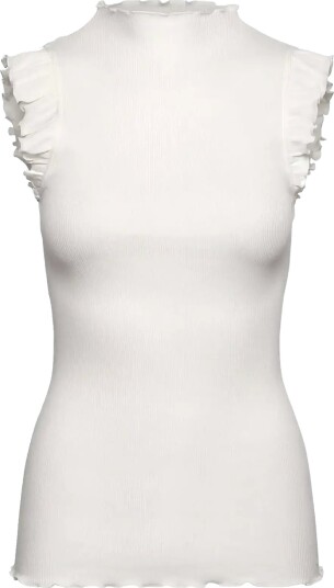 Rosemunde Rwbernadine Organic Ruffles Top   White   XS