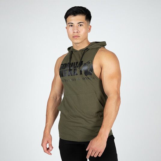 Rogers Hooded Tank Top, Army Green Grön X-large Rogers Hooded Tank Top, Army Green Grön X-large