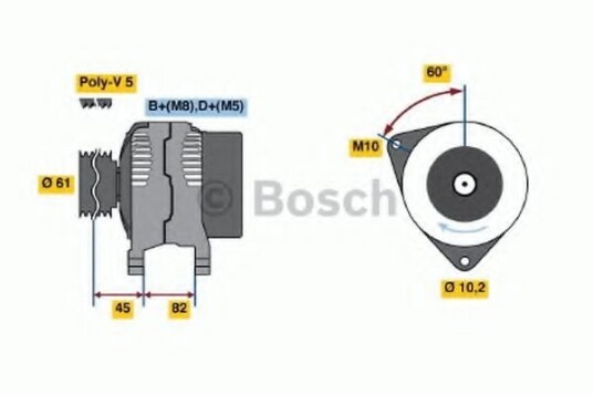 Dynamo BOSCH 0 986 039 550 Dynamo BOSCH 0 986 039 550