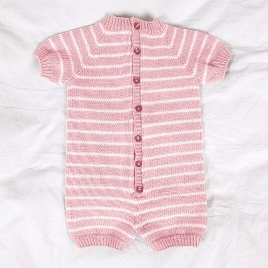 Bluum Strik Strikk Sommerdress m/striper - garnpakke i Bluum Soft Merino Ull