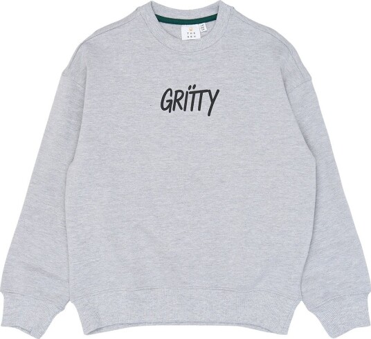 The New Tnviggo Os Melange Sweatshirt Grey 122/128 The New Tnviggo Os Melange Sweatshirt Grey 122/128