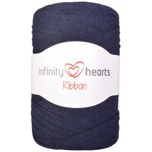 Infinity Hearts Ribbon Stoffgarn 19 Marineblå