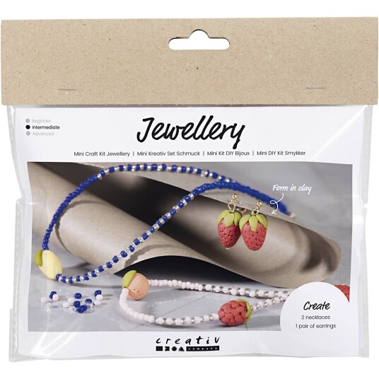 Mini Craft Kit - Jewellery - Necklace & Earrings - Royal Blue  977725 