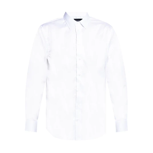 Emporio Armani Herre Skjorter Hvit L Emporio Armani Herre Skjorter Hvit L
