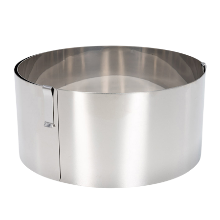 Kakering justerbar D18–30 x 9 cm Rustfritt stål Kakering justerbar D18–30 x 9 cm Rustfritt stål