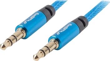 Lanberg Premium Lydkabel Mini Phone Stereo 3.5 Mm Hann Til Mini Phone Stereo 3.5 Mm Hann 1 M Blå