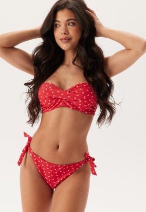 BUBBLEROOM Tie Bikini Bottom Red/Floral M