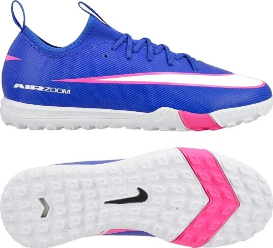 Nike Air Zoom Mercurial Vapor 16 Academy TF Attack Blå/Hvit Barn Turf (TF) størrelse 33½