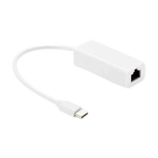Conecto UE11 USB C Ethernet adapter hvit Conecto UE11 USB C Ethernet adapter hvit