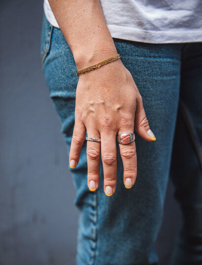IX Studios Ix Crunchy Class Ring Silver - Silver - 58