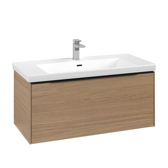 Villeroy & Boch Subway 3.0 Servantskap m/1 skuff 973x429x478 mm Nordisk Eik Villeroy & Boch Subway 3.0 Servantskap m/1 skuff 973x429x478 mm Nordisk Eik