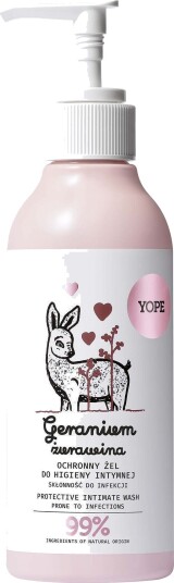 YOPE Intimate Natural Protective Intimate Wash Geranium & Cranberry 30