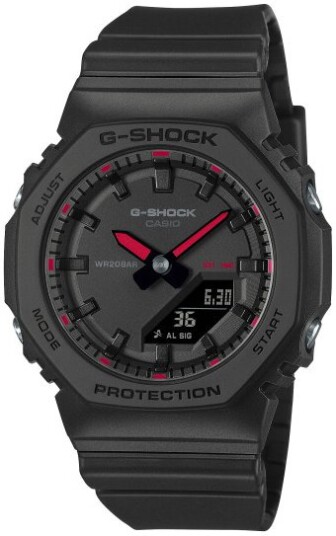 Casio Dameklokke GMA P2100SA 1A1ER G Shock Sort/Gummi Ø40.2 mm Casio Dameklokke GMA P2100SA 1A1ER G Shock Sort/Gummi Ø40.2 mm
