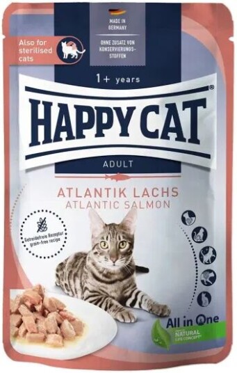 Happy Cat Atlantisk Laks Våtfôr for Katt 85 g Happy Cat Atlantisk Laks Våtfôr for Katt 85 g