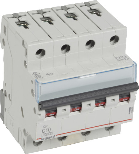 Legrand TX³ MCB automatsikring C8 4P 4M 6/6kA