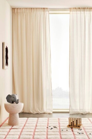 Jotex CIA gardin med multifunksjonsbånd 2-pk Beige 1709521-01-0 1682603-04-300