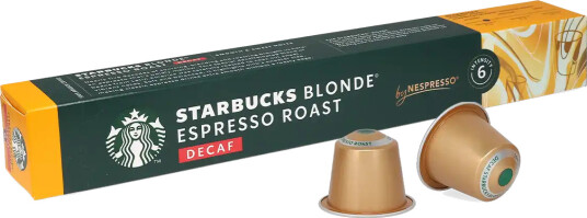 Starbucks | Blonde Espresso Roast Koffeinfri 10 kapsler Starbucks® by Nespresso®