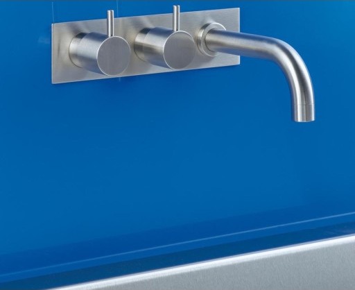 Vola Badekarbatteri 613CK Med Bakplate Rustfritt Stål 160mm