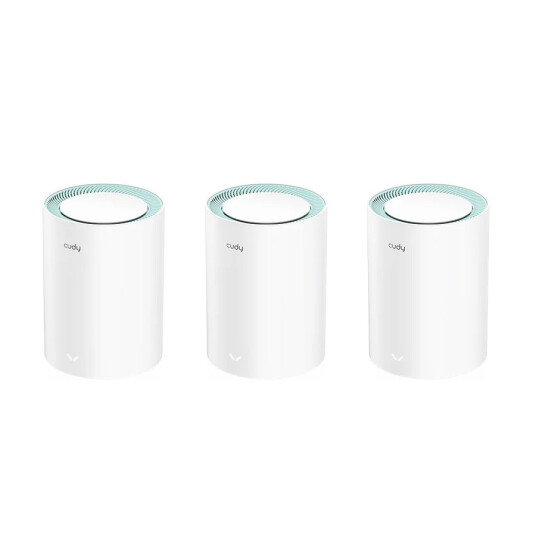 Cudy Mesh WiFi 6 AX1500 ruter 3 pakning dual band 2.4 + 5GHz