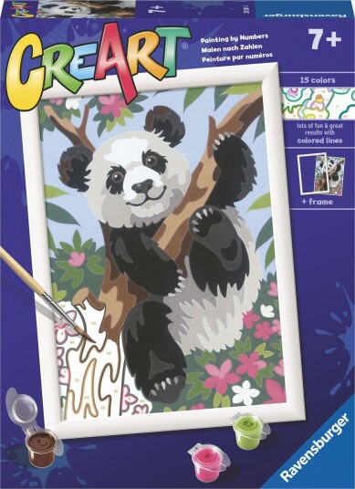 Ravensburger CreArt Mal etter nummer 7+ år Leken Panda