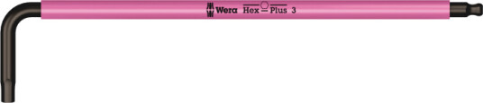 Wera Sexkantnyckel Med Kula 3mm, Multicolor