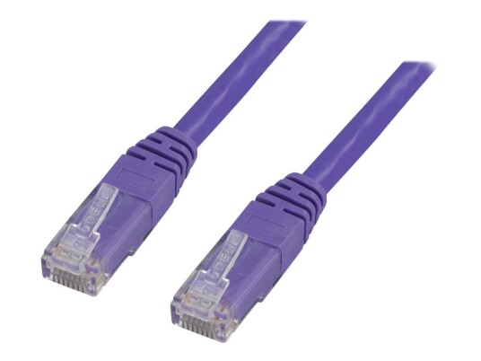 Deltaco 15 m Cat 6 Koblingskabel RJ-45 Uskjermet Purpur