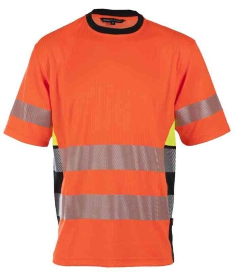 BS Gjøvik T-skjorte, HiVis kl.3 Unisex, Str. 3XL, Oransje/Sort BS Gjøvik T-skjorte, HiVis kl.3 Unisex, Str. 3XL, Oransje/Sort
