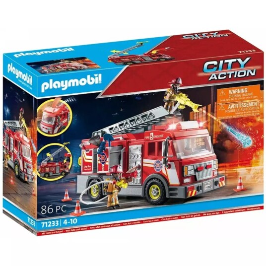Playmobil Playset Fire Truck City Action 1 Delar