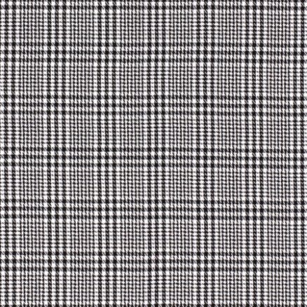 Balsløw Gabardin m ruter 150cm 005 Svart og Hvit mønster 50cm